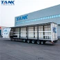 Semi trailer del lado de la cortina de 4 ejes